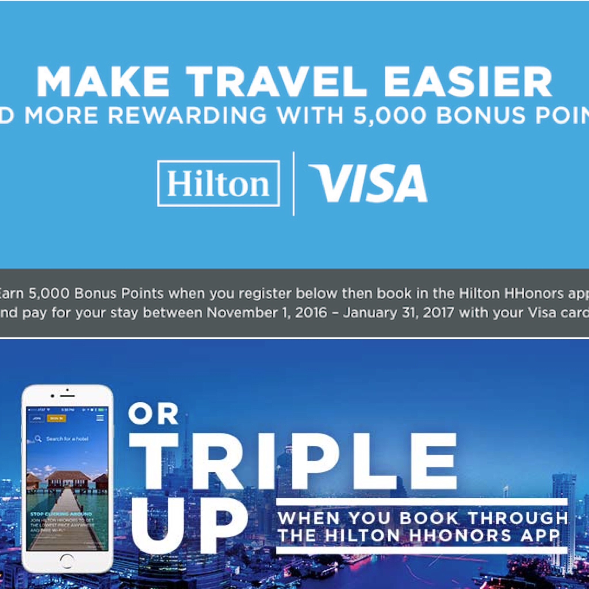 3Fach HHonors Punkte und 5.000 Punkte pro Aufenthalt Frankfurtflyer.de