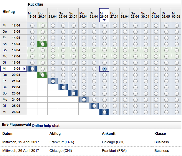 Chicago: Auch nach Chicago findet Ihr fast täglich vier Award Plätze in der Business Class. Chicago ist auch ein wunderbarer Ausgangspunkt für einen USA Urlaub und selbst eine interesante Stadt