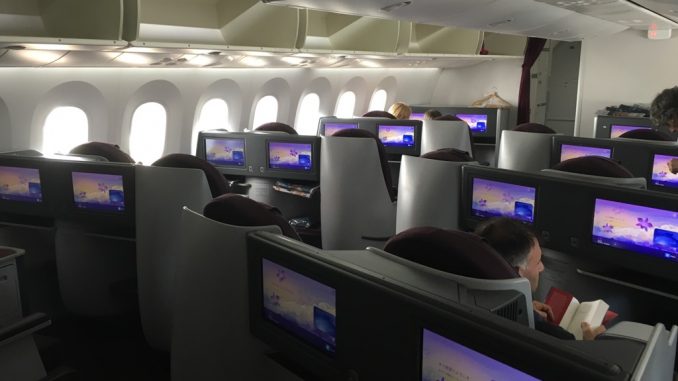Review Thai Business Class Boeing 787 Brisbane Nach Bangkok