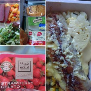 China Airlines Premium Economy Airbus A350 - Mahlzeit 1