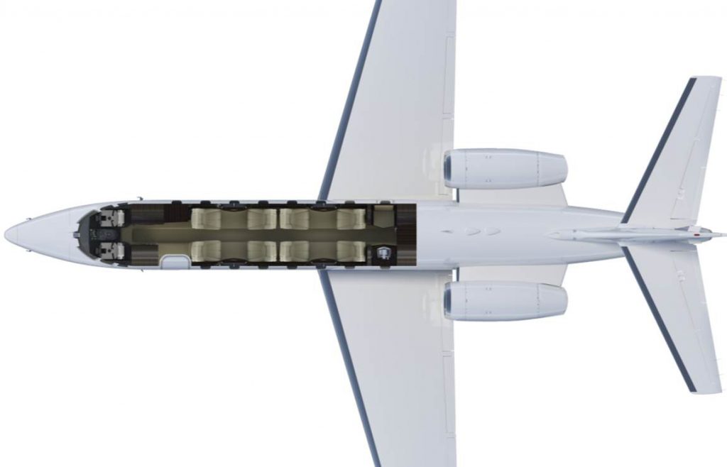 Cessna Citation Sovereign Seatmap