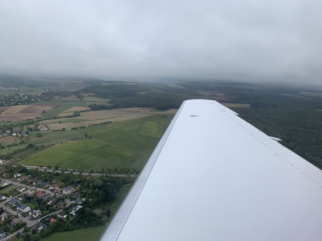 Landeanflug Luxemburg
