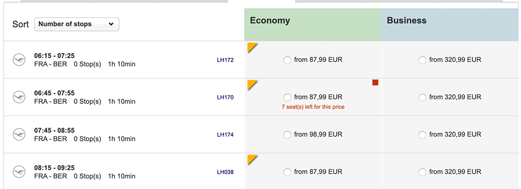31.10.2020 FRA-BER | Preise, Stand 04.03.2020