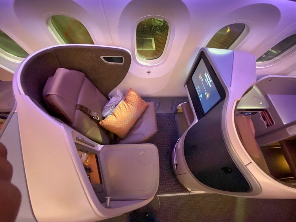 Review Singapore Airlines Business Class Boeing 787 10 Dreamliner Singapur Nach Manila