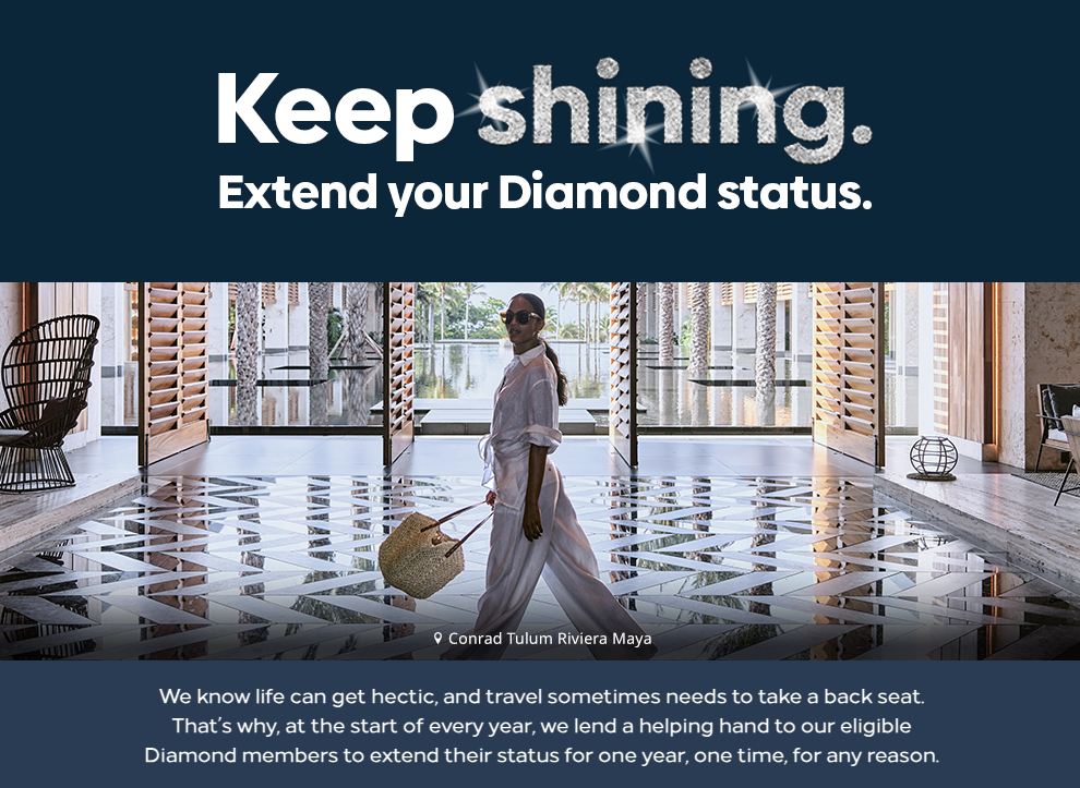 Hilton Honors Diamond