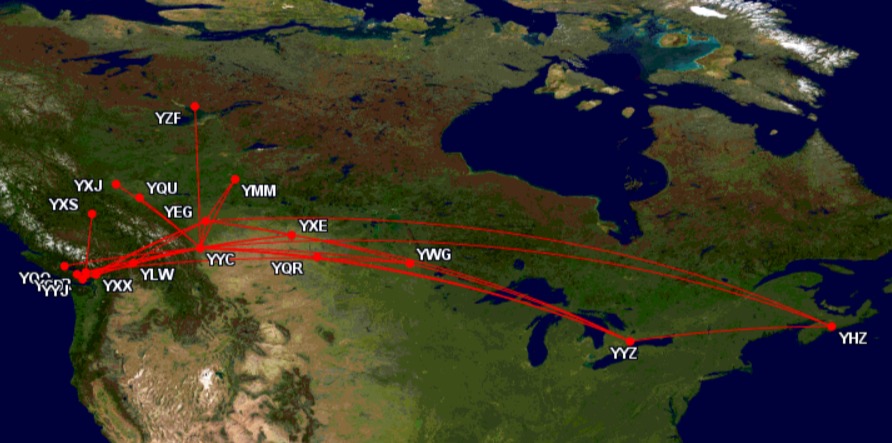 Das Arbeiten mit kanadischen 3-Letter-Codes ist eine Strafarbeit. Screenshot: GCmap.com