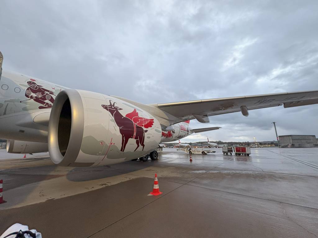 A350 Triebwerk Wanderlust-Lackierung